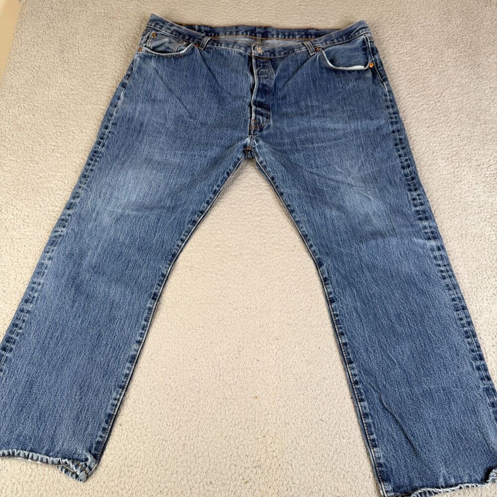 VTG LEVI'S  501 Jean 44X30 Blue Button Fly Western Workwear Streetwear